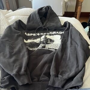 Aspen Colorado Black Hoodie Brandy Melville